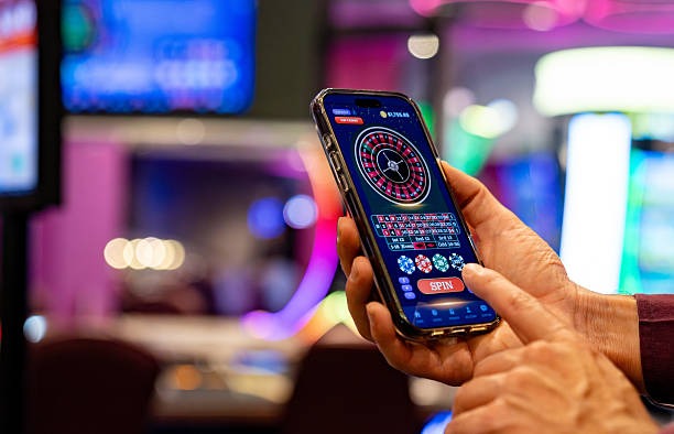 lucky77 app interface showing live blackjack table and navigation menu on mobile screen